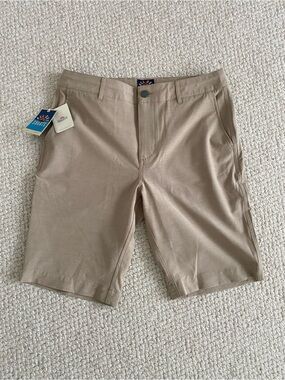 New Faherty Khaki All Day Performance Shorts Men’s Size 32